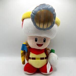 Rare Little Buddy Super Mario Bros. Captain Toad Standing Pose Stuffed Plush, 9”